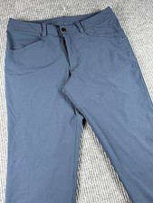 Lululemon ABC Commision Pants Mens 34 Warpstreme Navy 5 Pocket Stretch Athletic picture