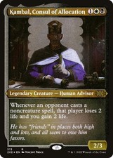 2022 MTG: 2X2 Kambal Consul of Allocation Foil Etched (#513, Foil, R, Near Mint) picture