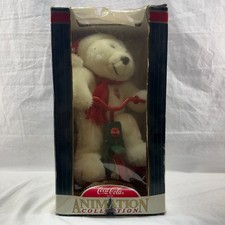 VINTAGE 1998 COCA-COLA ANIMATION COLLECTION - POLAR BEAR ON TRICYCLE picture