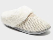 NEW Dluxe by Dearfoams Women's Memory Foam Clog Slippers Size Medium 7/8 picture