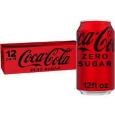 Coca-Cola Zero Sugar Soda Pop Fridge Pack Cans, 12 fl oz, 12 Pack picture