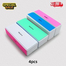 4-Way Nail Buffer Block Set – 4 Pcs Nail Shiner, Polisher, and File for Natural picture