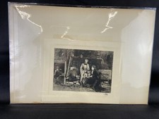 Antique Etching/Engraving Print “INTERIOR OF A STUDIO ” 1800’s picture