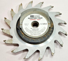 VINTAGE SEARS CRAFTSMAN 7 INCH ADJUSTABLE CARBIDE-TIPPED DADO BLADE 9-3263 #353 picture