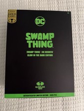 McFarlane Gold Label Swamp Thing GITD MegaFig 3000 Damaged Box NIB picture