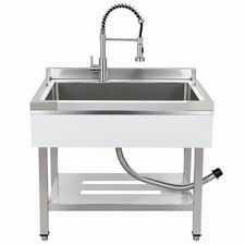 Freestanding Stainless Steel Commercial Utility basin Station, Single Bowl picture