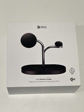 Samsung 3-in-1 Qi2 15W Magnetic Wireless Charger Charging Stand - Black picture