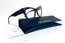 KARL LAGERFELD KL6065 215 HAVANA BROWN CAT EYE AUTHENTIC EYEGLASSES RX 53-18-140 picture