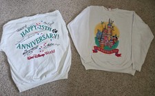 VTG New W/ Tags 90's Disney 25th Anniversary Sweatshirt Cake Castle Autos Sz XL picture