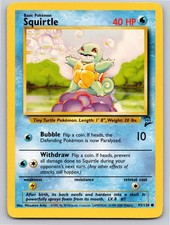 2000 POKEMON BASE SET 2 SQUIRTLE 93/130 C NM A97019 FREE S&H picture