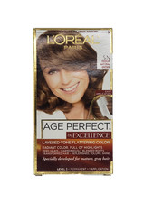 NEW L'OREAL Age Perfect By Excellence 5N MEDIUM NATURAL BROWN picture