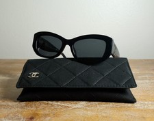 CHANEL CH5493 Rectangle Sunglasses 55mm Black/Gray Polarized Lens 100% UV picture