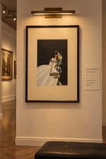 Vintage Ettore Tito Signed Pochoir Art Print Harlequin with Lady Limited Ed /400 picture