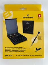 Bergeon 6899-AC10, 10-Piece Ergonomic Stainless Steel Watchmakers Screwdrivers picture