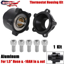 Aluminum Billet Inline Thermostat Housing Sensor Port For 1-1/2