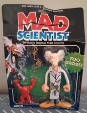 Arco Mad Scientist Too Gross 1987 Bendable Figure No.8017 Vintage Sealed picture