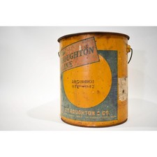 Vintage Industrial Oil Can, E.F. Houghton 5 Gallon Oil Can, Advertising Decor picture