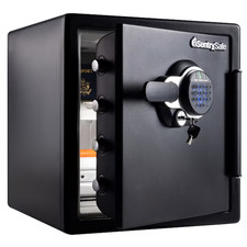 SentrySafe 1.23 cu ft Fire Water Resistant Electronic Keypad Floor Safe SFW123GD picture