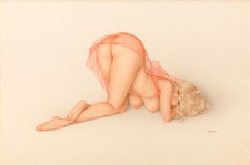 Alberto Vargas : PIN-UP in Sheer Pink  : Archival Quality Art Print picture