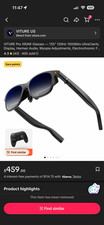 VITURE Pro XR AR Smart Glasses, Black, USB-C Connectivity, Box Included picture