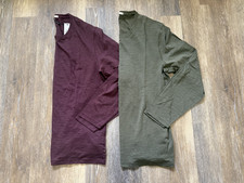 Mens Crew Neck Long Sleeve T-Shirts, Lightweight, New, Lot Of 2, Cotton Shirts picture