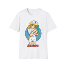 Hook-Ups Nurse Skate Shirt - Retro Anime Style T-Shirt, reprinted on new fabric. picture