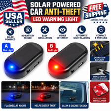 Solar Power Car LED Fake Dummy Alarm Warning Security Anti Theft Flashing Light picture