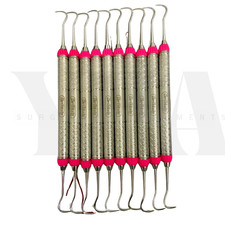 Lot of 10 Hu Friedy R138 (Montana Jack) Curved Sickle Scalers picture