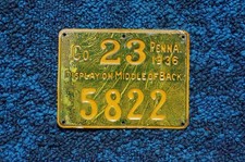 1936 Pennsylvania Hunting License Plate Hunt picture