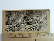 Mt. Washington Railroad Stereoview Kilburn Brothers 1866 New Hampshire Steam picture