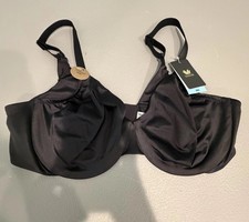 NWT Wacoal Inner Sheen Comfort Underwire Bra 855397 Mid to Full Coverage 38C BLK picture
