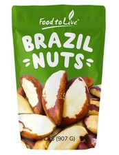 Food to Live - Dry Roasted Brazil Nuts with Himalayan 2 Pound (Pack of 1)  picture