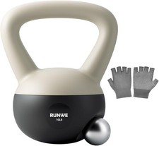 Soft Kettlebell 5lb 10lb 15lb 20lb 25lb, Sand Filled Kettlebell, Quiet & picture
