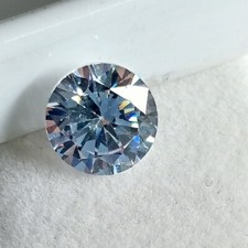 Natural Round White Zircon 4.95 Ct Faceted Cut Certified JM291 Loose Gemstone picture