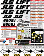 Fits JLG 660SJ Boom Lift Decal Kit – 3M Vinyl –  picture