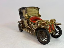 Vintage Italian 1908 Lanchester Car Ceramic Wine Decanter Man Cave Barware MCM picture