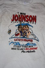 90s Big Johnson Fishing Rods Catchn Snapper T shirt Unisex tee NH28646 picture