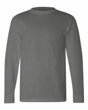 Bayside Mens 100% Cotton USA Made Long Sleeves T-Shirt - 6100 S-4XL picture