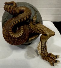 Rare Dennis Thompson Snobhog Pottery Dragon Egg Hatchling Small Flaw, See Photo picture