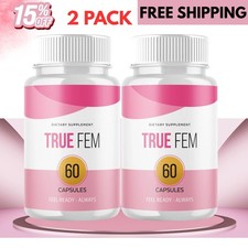 (2 Pack) True Fem for Women Advanced Wellness Support Supplement 120 Capsules US picture