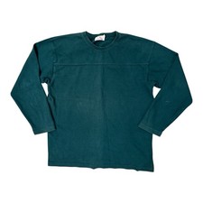 Columbiaknit Rugby Shirt Men Green Size L Crewneck Pullover Heavy Cotton Outdoor picture