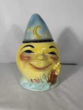 Vintage RRP Roseville Ohio No 317 Cow Jumped Over Moon Cookie Jar 1940s Rare picture