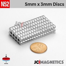 5mm x 3mm N52 Round Disc Rare Earth Neodymium Magnet 5x3mm picture