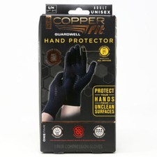 Copper Fit Guardwell Gloves Full Finger Hand Protection, Small/Medium picture