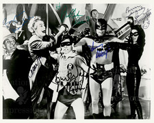 Batman Cast Autographed 8x10 Photo 1960 Batman Series REPRINT picture