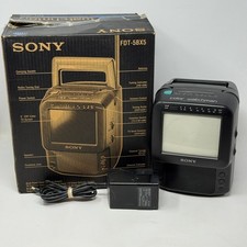 Sony Color Watchman FDT-5BX5 5in CRT Portable TV AM/FM Radio Vintage Boxed picture