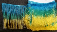 ombre chainette fringe 12 inches ,sold by yard picture