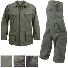Vietnam Jungle Fatigues Military Uniform Vintage Army BDU Ripstop Tactical Cargo picture