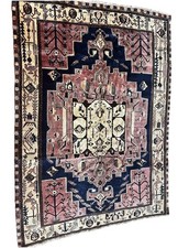 5 ft X 6.7 ft Fine Semi Antique Handmade Geometric Perssian Oriental Area Rug picture