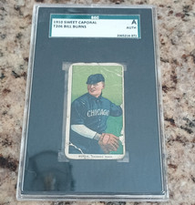 1910 Sweet Caporal T206 Bill Burns Tobacco Card SGC Authentic A picture